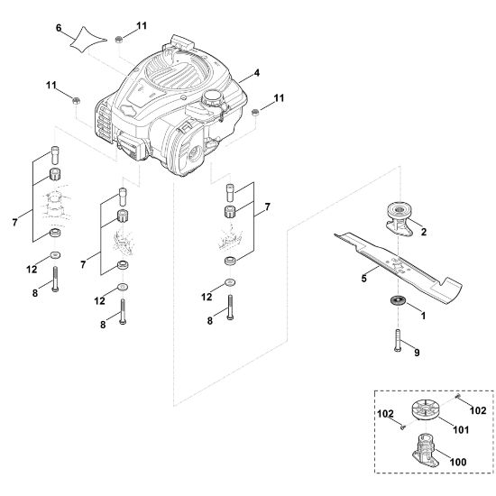 Bild von D - Motor, Messer MB 443.1 T