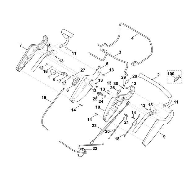 Bild von A - Lenker Oberteil MB 545.0 VE