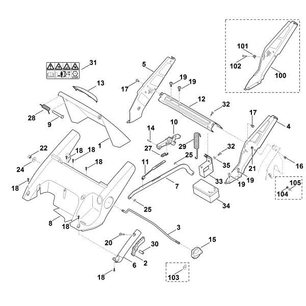 Bild von C - Rahmen, Höhenverstellung MB 545.0 VE