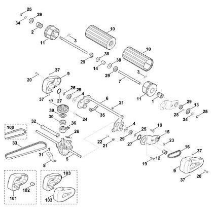 Bild von E - Hinterachse, Antrieb MB 545.0 VR