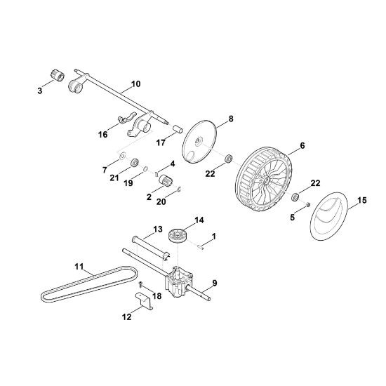 Bild von E - Hinterachse, Getriebe MB 545.1 T