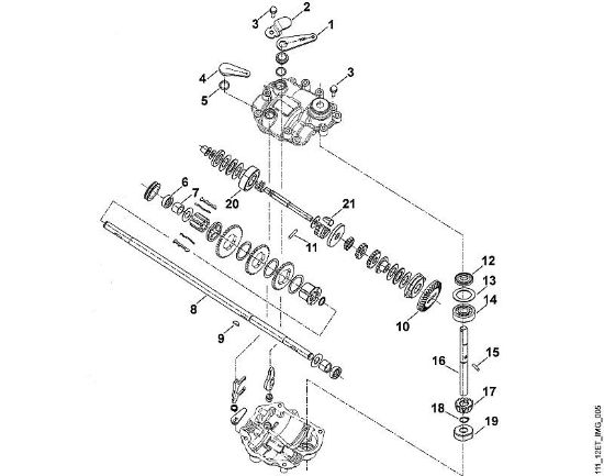 MB MB 555 E D - Getriebe der Marke Viking