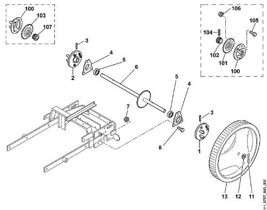 MB MB 6 RC F - Räder hinten der Marke Viking