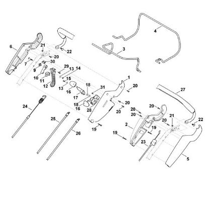 Bild von A - Lenker Oberteil MB 650.0 OS
