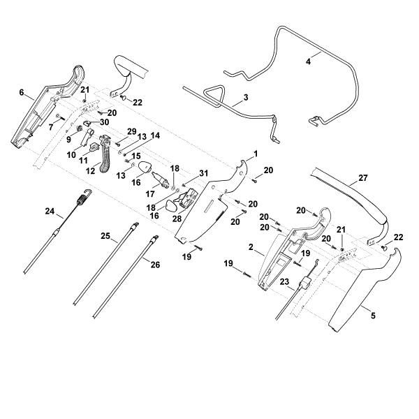 Bild von A - Lenker Oberteil MB 650.0 OS