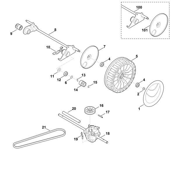 Bild von E - Hinterachse, Getriebe MB 650.0 TK