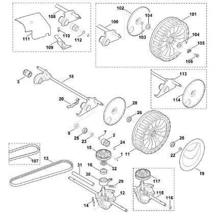 Bild von E - Hinterachse, Getriebe MB 650.0 V