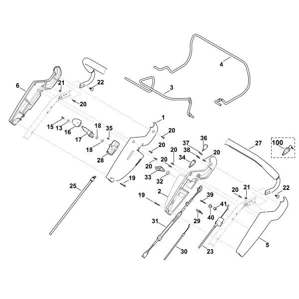 Bild von A - Lenker Oberteil MB 650.0 VE