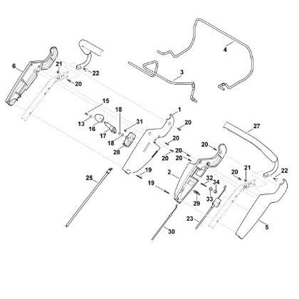 Bild von A - Lenker Oberteil MB 650.0 VR
