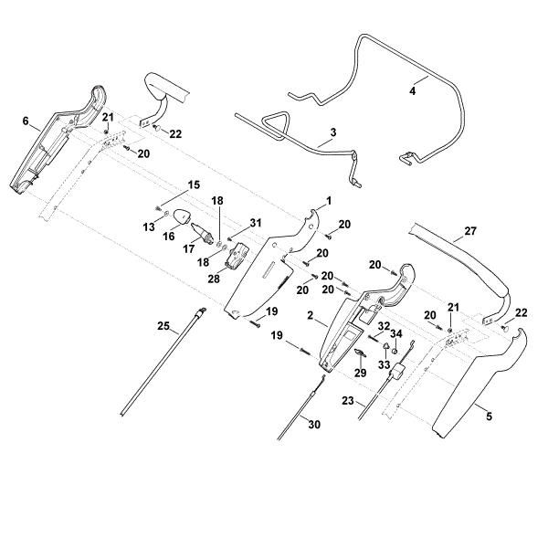 Bild von A - Lenker Oberteil MB 650.0 VR