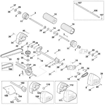 Bild von E - Hinterachse, Antrieb MB 650.0 VR