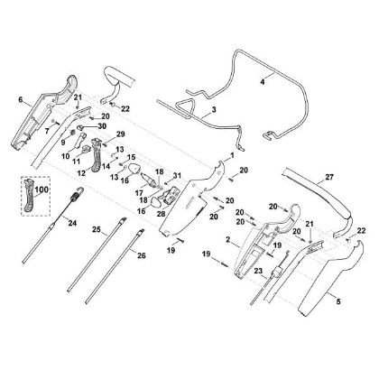 Bild von A - Lenker Oberteil MB 650.0 VS