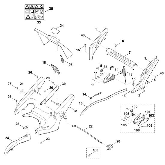 Bild von C - Rahmen, Höhenverstellung MB 650.0 VS