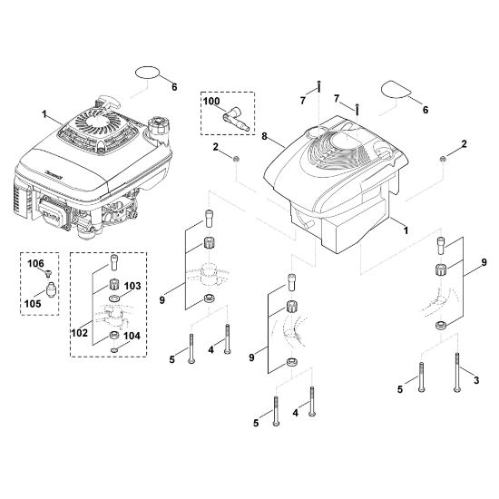 Bild von F - Motor MB 650.0 VS