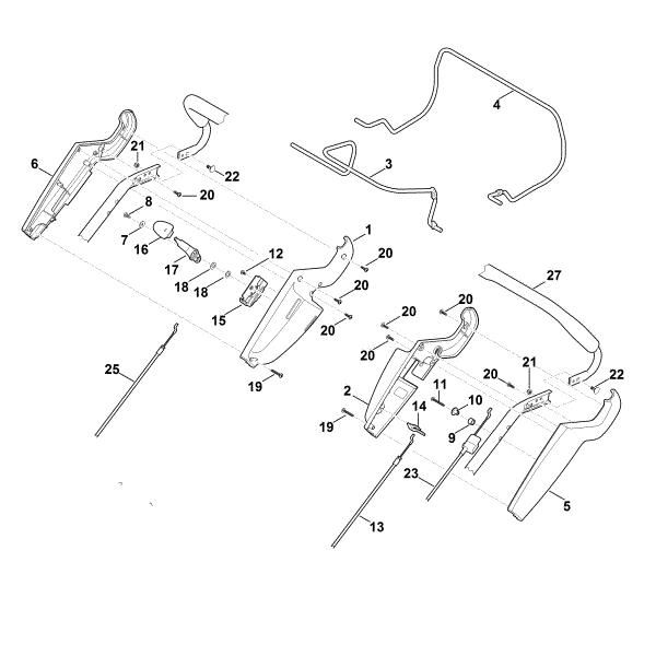 Bild von A - Lenker Oberteil MB 650.1 VM