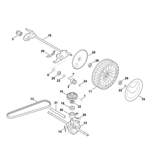 Bild von E - Hinterachse, Getriebe MB 650.1 VM