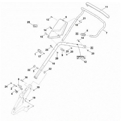 Bild von B - Lenker Unterteil MB 650.3 T