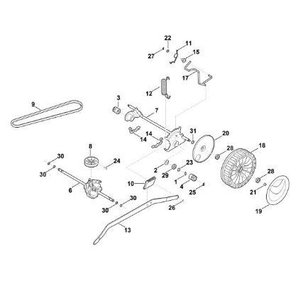 Bild von E - Hinterachse, Getriebe MB 650.3 T
