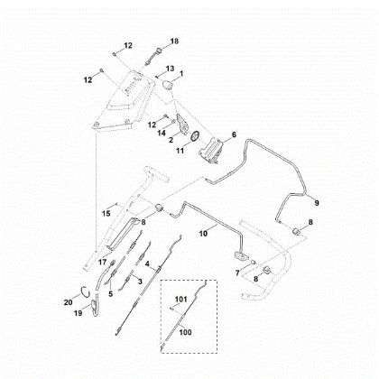 Bild von A - Lenker Oberteil MB 650.3 VE