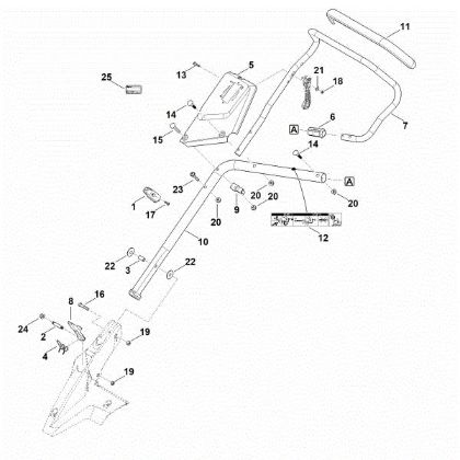 Bild von B - Lenker Unterteil MB 650.3 VS