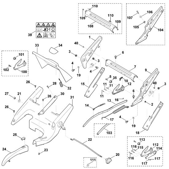 Bild von D - Rahmen, Höhenverstellung MB 655.0 GS