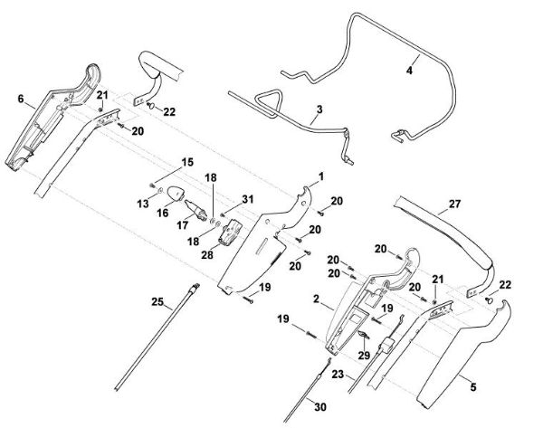 Bild von A - Lenker Oberteil MB 655.0 VM