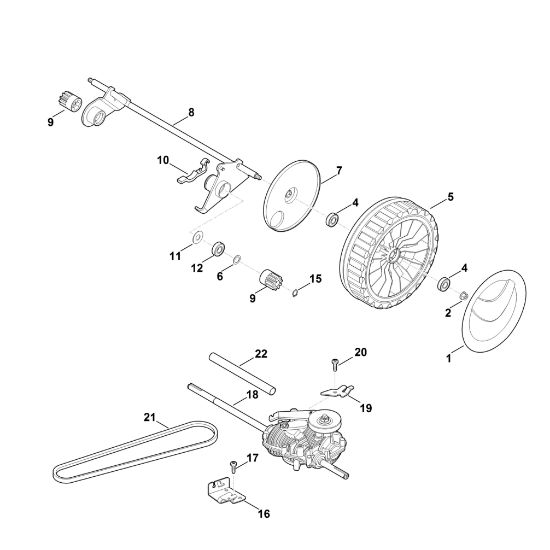 Bild von E - Hinterachse, Antrieb MB 655.1 G