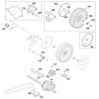 Bild von E1 - Hinterachse, Antrieb MB 655.1 G