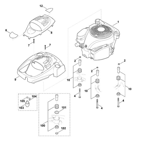 Bild von G - Motor MB 655.1 GS