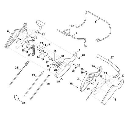 Bild von A - Lenker Oberteil MB 655.1 RS