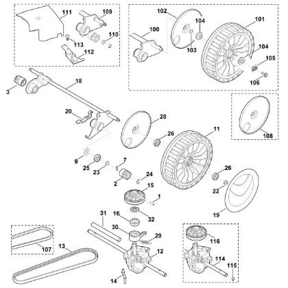 Bild von E - Hinterachse, Getriebe MB 655.1 V