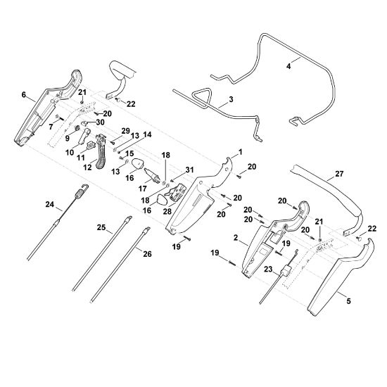 Bild von A - Lenker Oberteil MB 655.1 VS