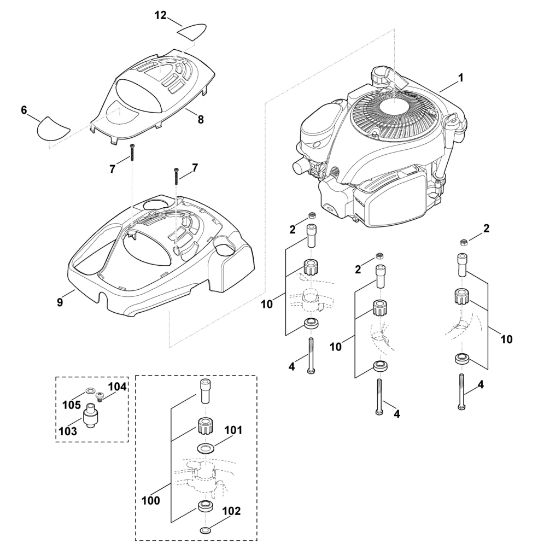 Bild von F - Motor MB 655.1 VS