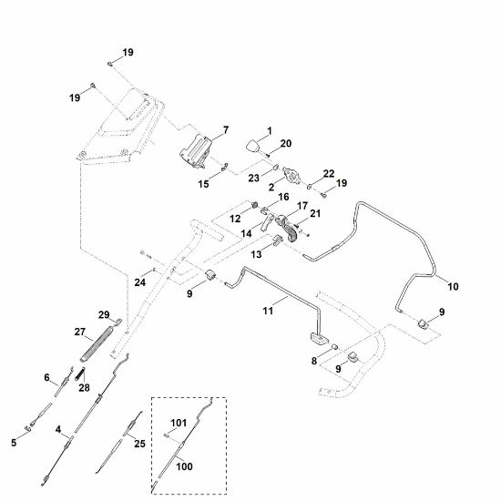 Bild von A - Lenker Oberteil MB 655.3 RS