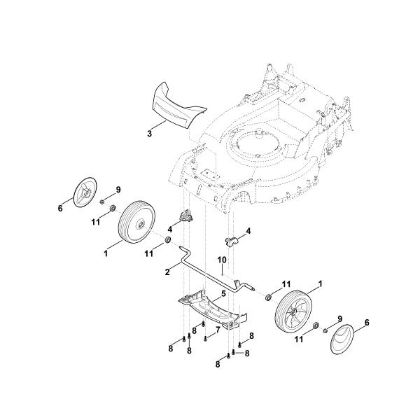 Bild von D - Vorderachse, Abdeckung MB 655.3 RS