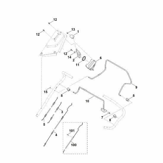 Bild von A - Lenker Oberteil MB 655.3 V