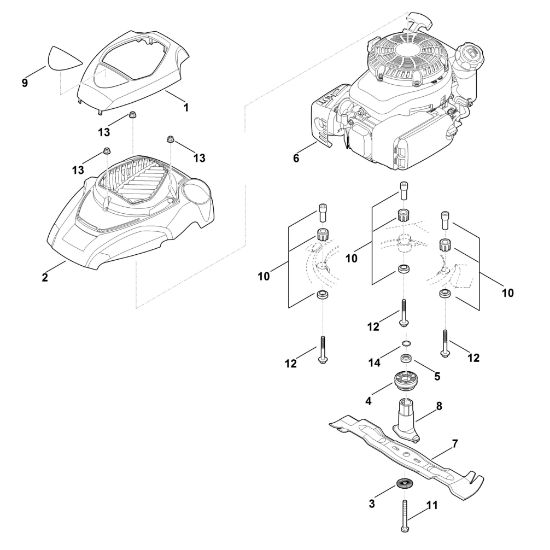 Bild von F - Motor, Messer MB 655.3 V