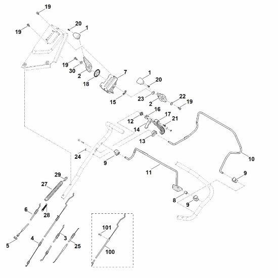 Bild von A - Lenker Oberteil MB 655.3 VS