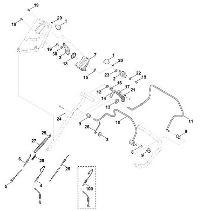 Bild von A - Lenker Oberteil MB 655.3 YS