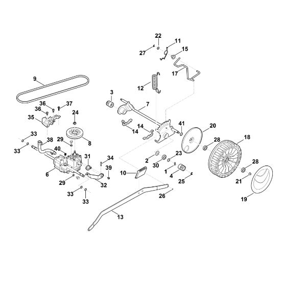 Bild von E - Hinterachse, Getriebe MB 655.3 YS