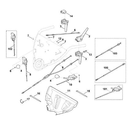 Bild von A - Lenker Oberteil MB 750.0 GK