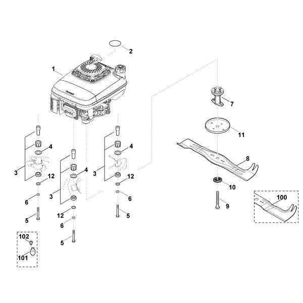 Bild von H - Motor, Messer MB 750.0 GK