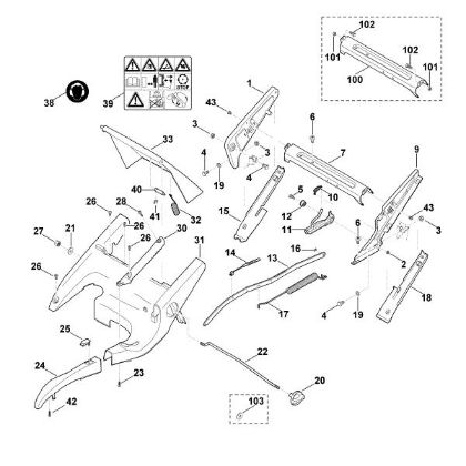 Bild von C - Rahmen, Höhenverstellung MB 750.1 KS