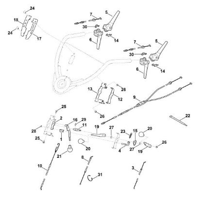 Bild von A - Lenker Oberteil MB 750.2 KS