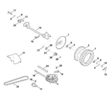 Bild von F - Hinterachse, Antrieb MB 755.0 KS
