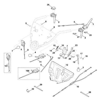 Bild von A - Lenker Oberteil MB 755.1 KS