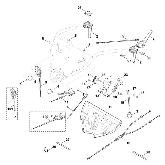 Bild von A - Lenker Oberteil MB 755.1 KS