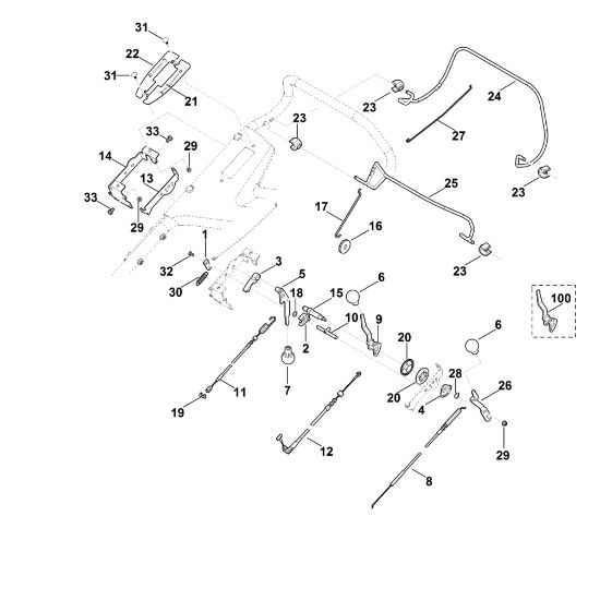 Bild von A - Lenker Oberteil MB 756.0 YC