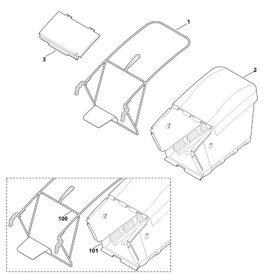 Bild von H - Grasfangkorb MB 756.0 YC