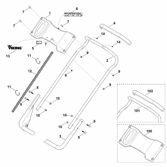 Bild von B - Lenker Unterteil MB 756.0 YS